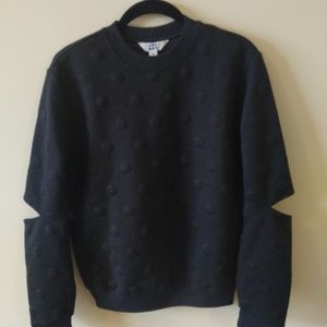 Joy Lab Textured Sweatshirt Black